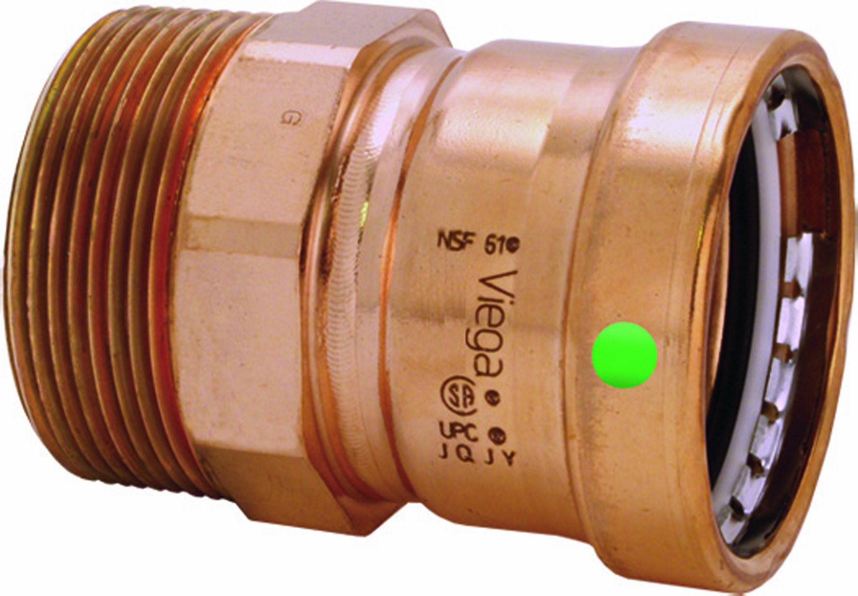 Viega20823 ProPress Zero Lead Copper XL-C Adapter with Male 2-1/2-Inch P x Male NPT