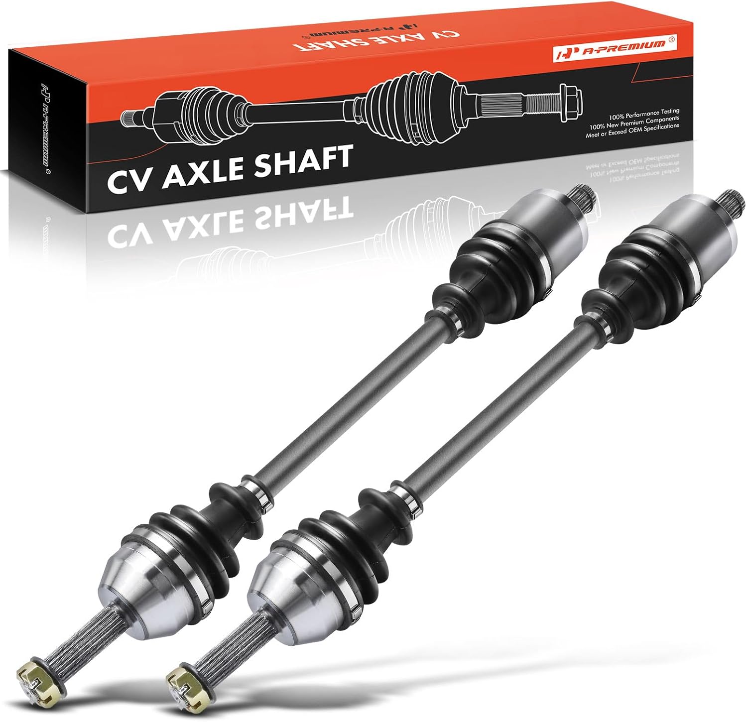 A-Premium Pair (2) Front CV Axle Shaft Assembly Compatible with Polaris Models - Ranger 500/570, Ranger Crew 570-4, Ranger ETX/EV, 2015-2021 - Driver and Passenger Side, Replace# 1333742