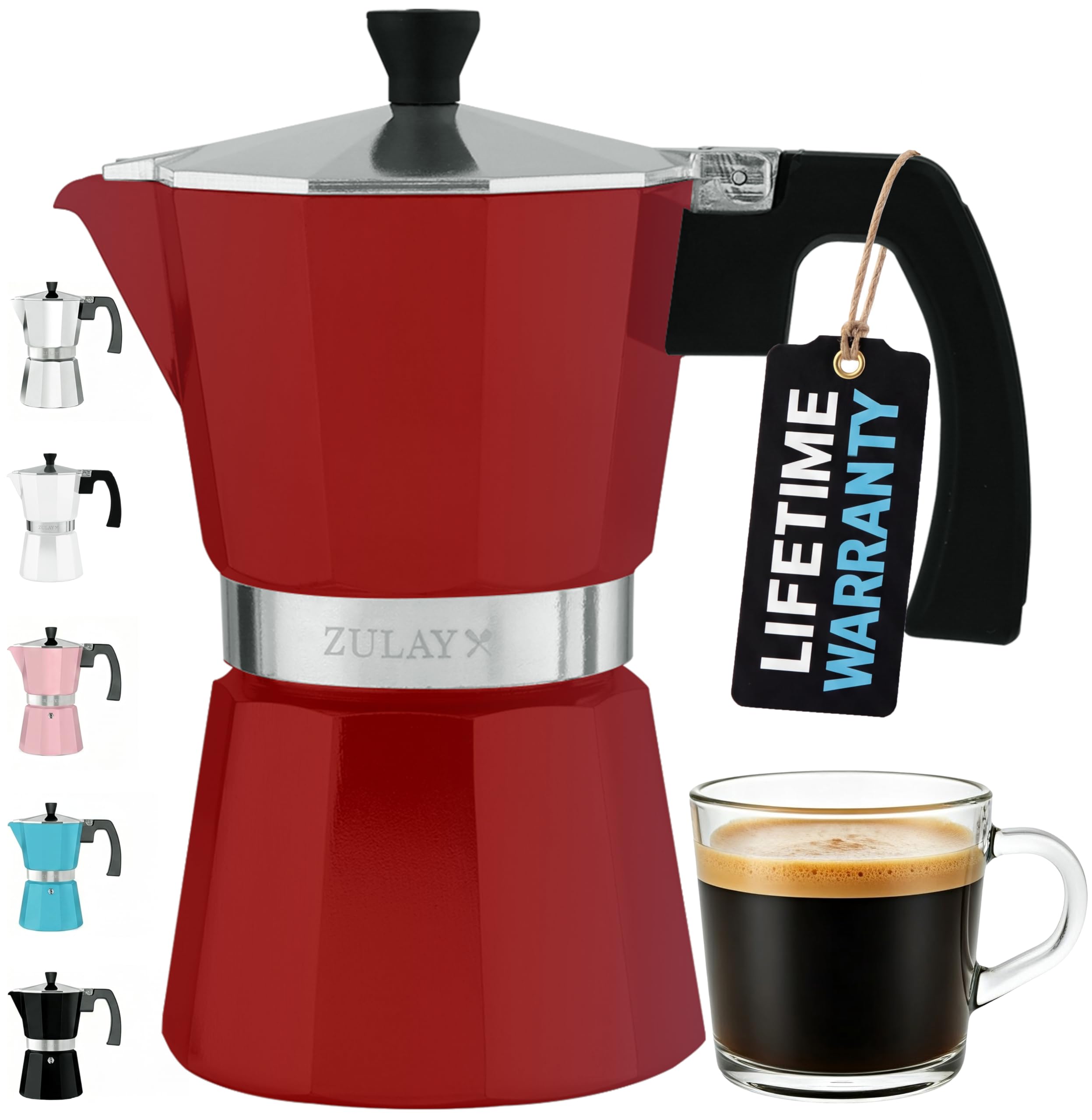 MOKA  Amazon.com: Zulay Moka Pot Espresso Stovetop Coffee Maker - Leak