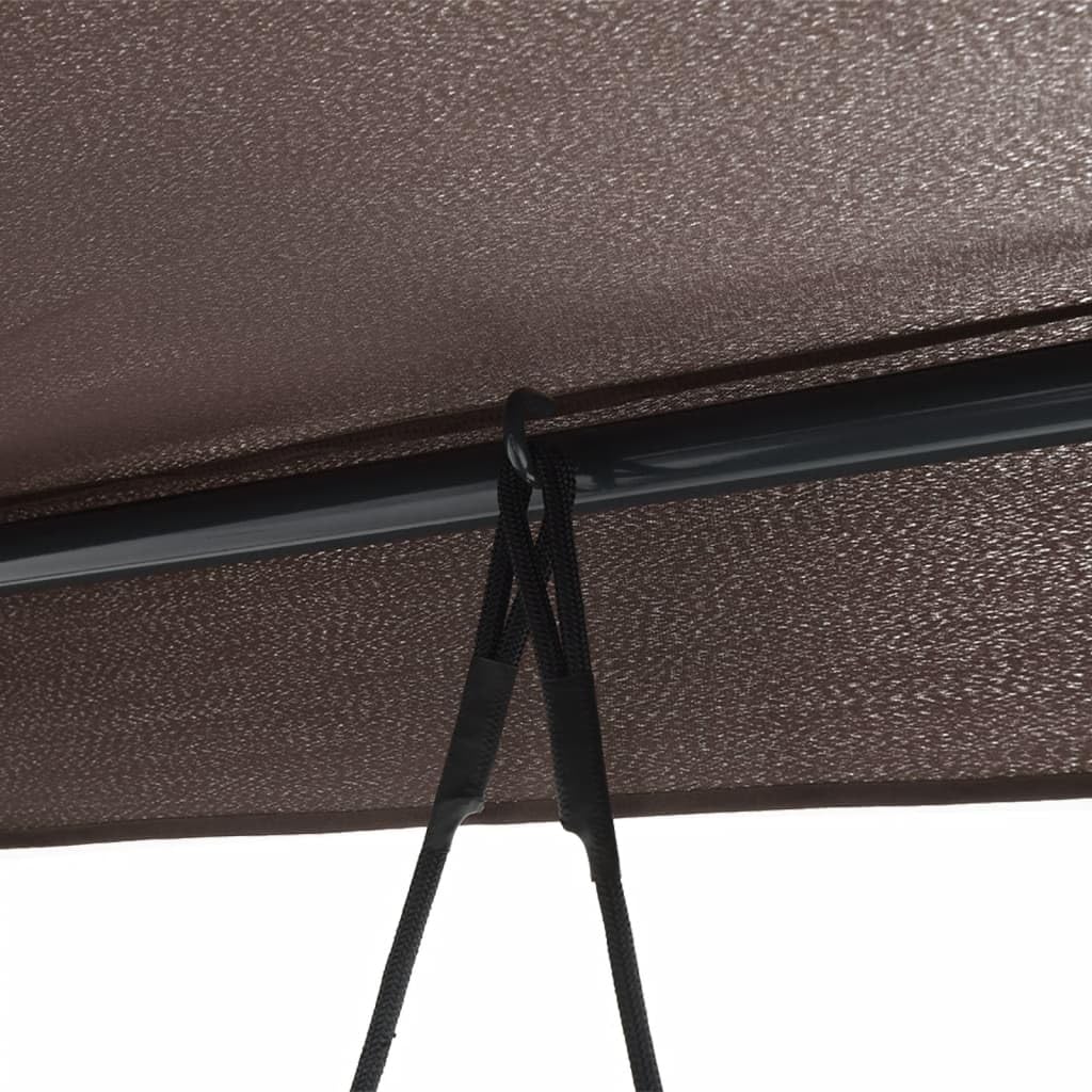Banco Columpio de jardín con toldo Acero marrón café, Columpio Jardin Exterior, Balancin Jardin Exterior, Muebles Jardin Exterior, Balancin Balcon - 4008900
