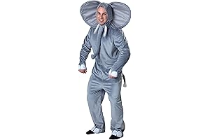 Elephant Costume for Adults - Grey Safari Jumpsuit