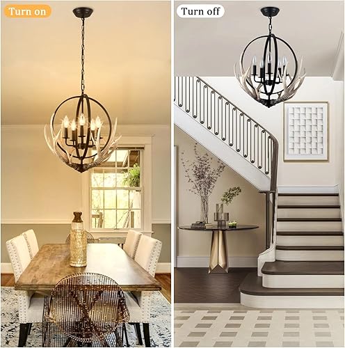 Miniatura 6 de PUMING Gold Sputnik Chandelier 8-Light Modern Gold Chandeliers for Dining Room Light Fixture Mid Century Ceiling Lighting Fixtures for Living Room