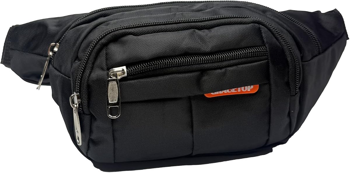 Riñonera para hombres y mujeres – Riñonera impermeable con múltiples bolsillos, correa ajustable, riñonera cruzada para senderismo, correr, viajar, al aire libre