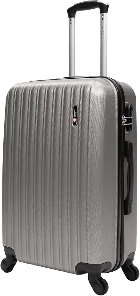 Mala de viagem média 23kg Swiss Move Londres Prata