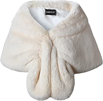 caracilia faux fur shawl
