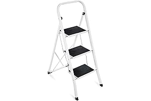 Best Choice Products 3 Step Ladder - Sturdy, Lightweight, and Portable