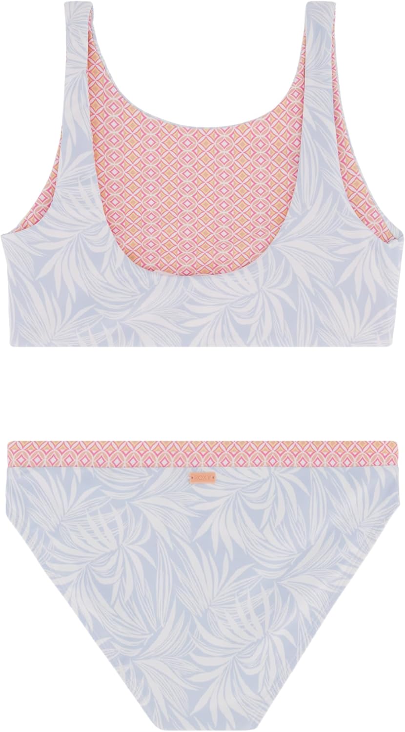 Roxy Girls' Two-Piece Bikini Swimsuit Set, UPF 50+ Sun Protection, Quick-Dry... - Picture 31 of 44