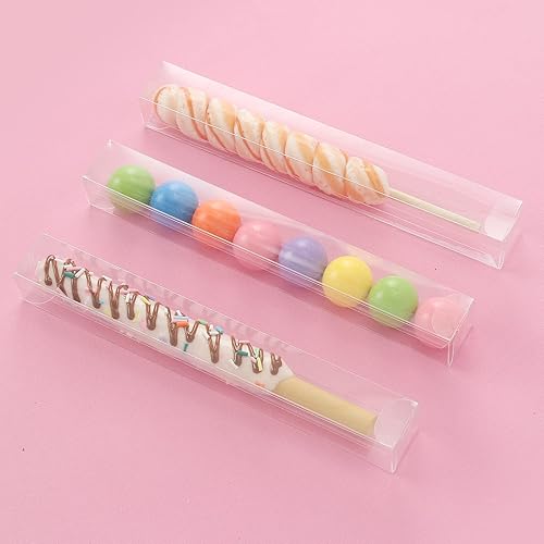 Vista 20 de COTOPHER 120 cajas de regalo transparentes, 1.5 x 1.5 x 1.5 pulgadas, caja transparente de trufa de chocolate, mini cajas de plástico pequeñas