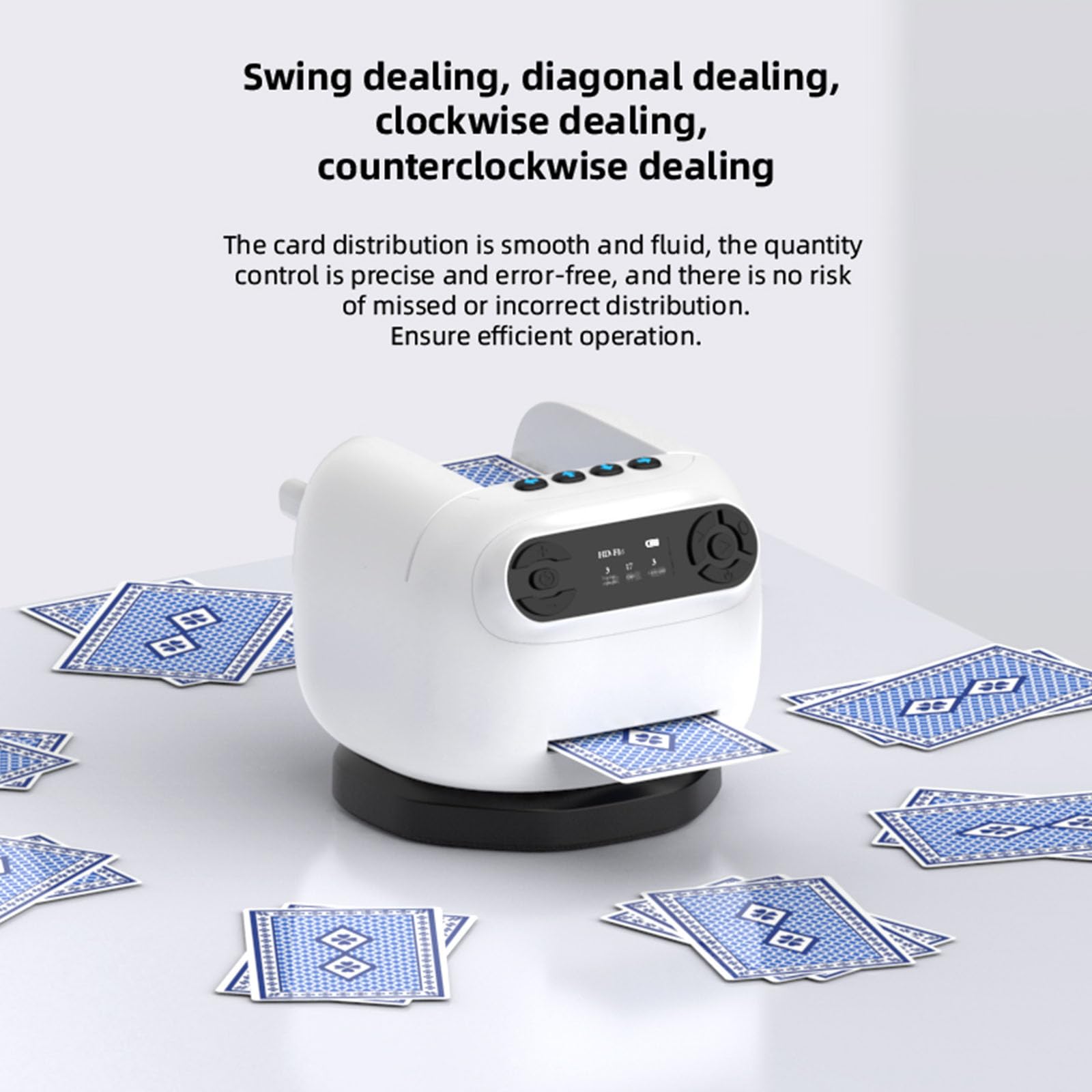 Macchina automatica portatile dell'erogatore della carta 360 Dgrees Rotazione Motore silenzioso Batteria ad alta capacità Durabilità Macchina per commercianti di carte amichevole da viaggio