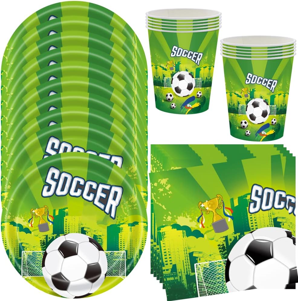 HGSHUO Fee Partygeschirr Set - Für 20 Gäste Mit Teller, Becher & Servietten
