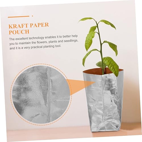 Miniatura 7 de 1 bolsa de papel kraft maceta de cerámica Plantador de plantas verdes caja de envoltura de regalo Kraft maceta de aire maceta de aire maceta de