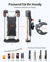 andobil Univerzális Telefontartó Kerékpárra és Motorra - 360° Forgatható, Ütésálló, Egykezes Használat, 15-46mm Kormányra, iPhone/Samsung Ko 7