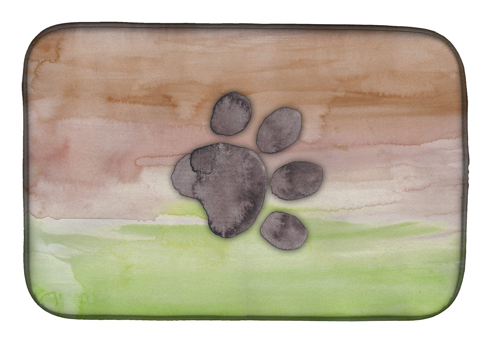 Tapis de séchage pour tasses et verres motif pattes de chien colorées