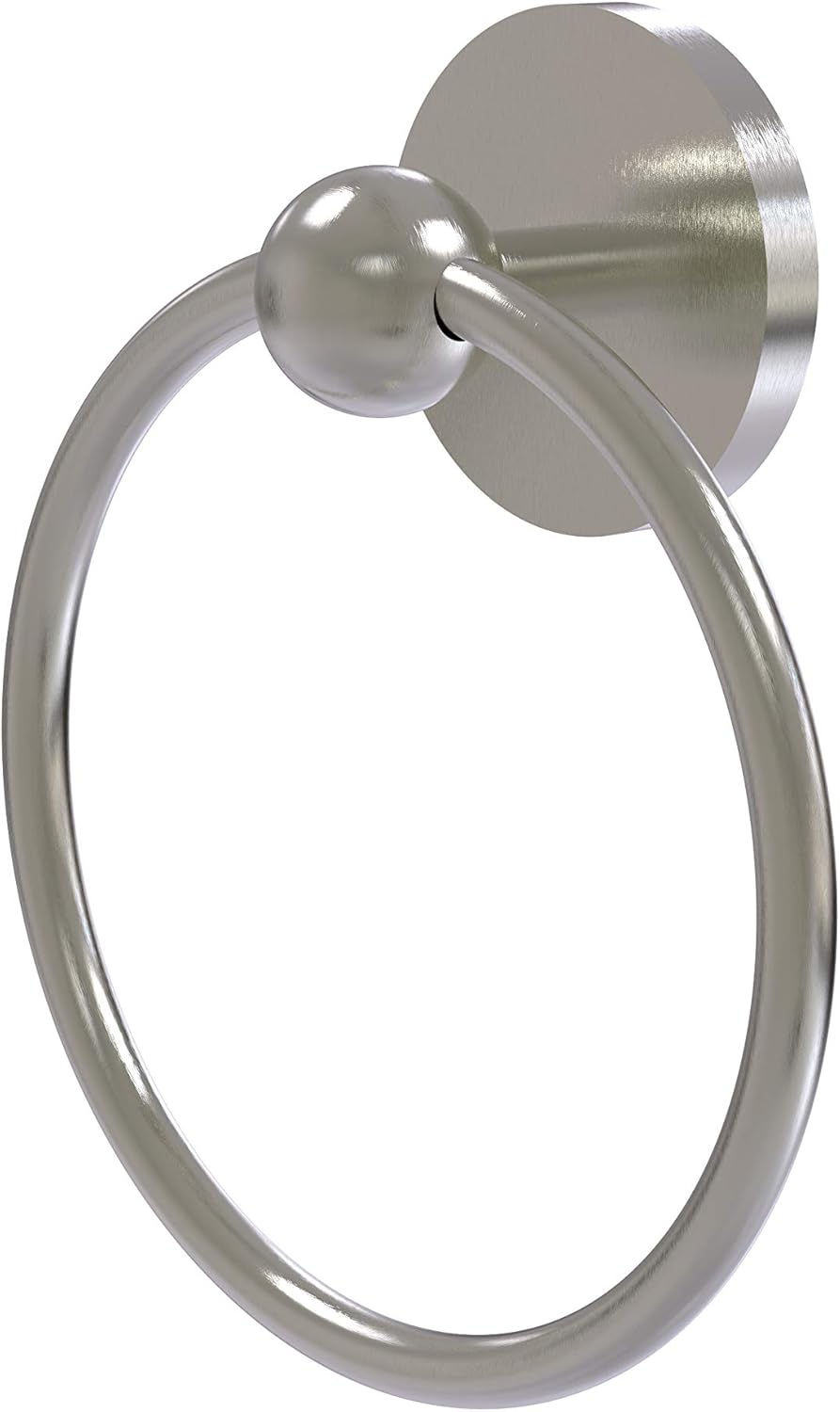Allied Brass 1016 Skyline Collection Towel Ring, Satin Nickel