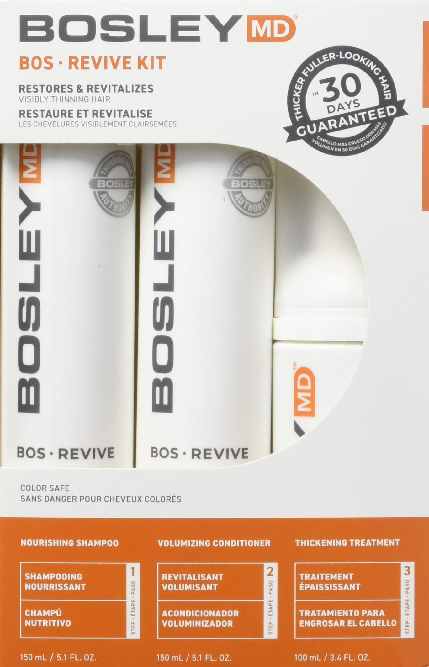 Bosley Bosrevive Color Safe Starter Pack (30 Day Kit)