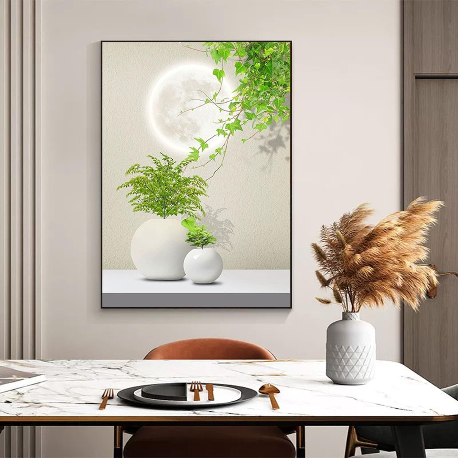 Coperchio della Scatola del Contatore Elettrico Quadro Copri Quadro Elettrico Pittura Decorativa della Scatola Nascondere Scatola del Contatore(E,40x60cm)