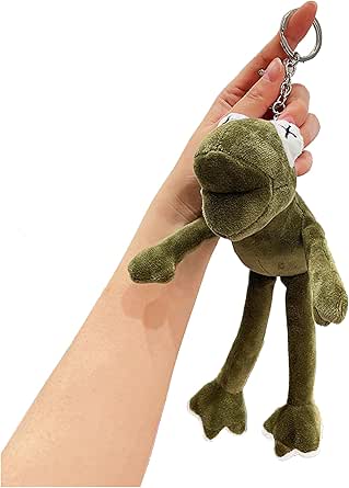 Amazon.com: Green Cute Stuffed Keychain for Backpack Bag Purse Car Key ...