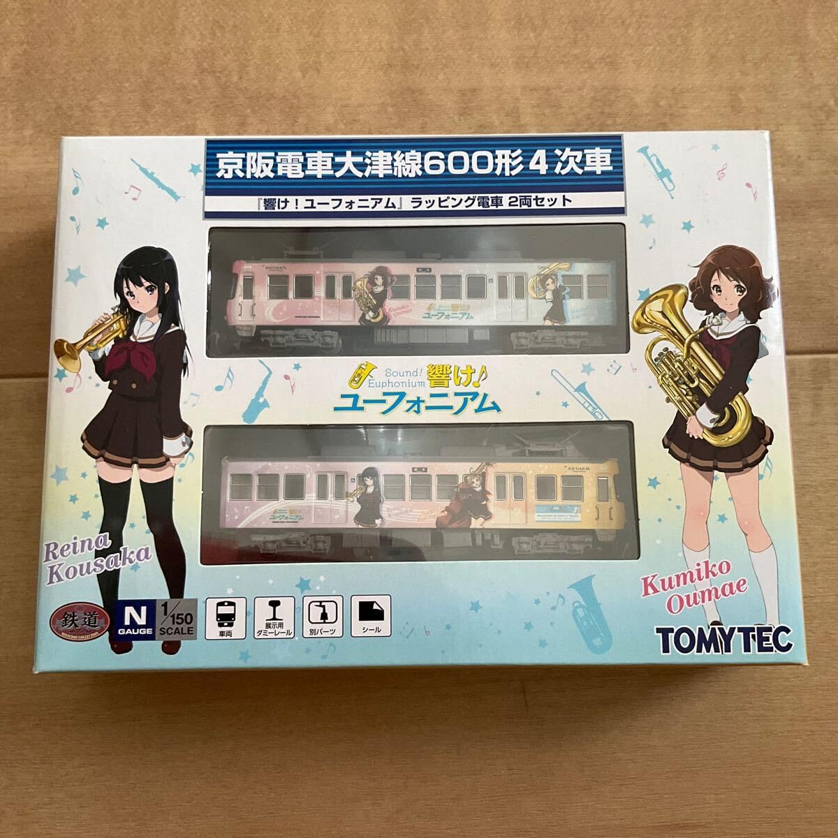 響け！ユーフォニアム　ラッピング電車　２両セット　京阪電車大津線６００形４次車 imgrc0069022876.jpg