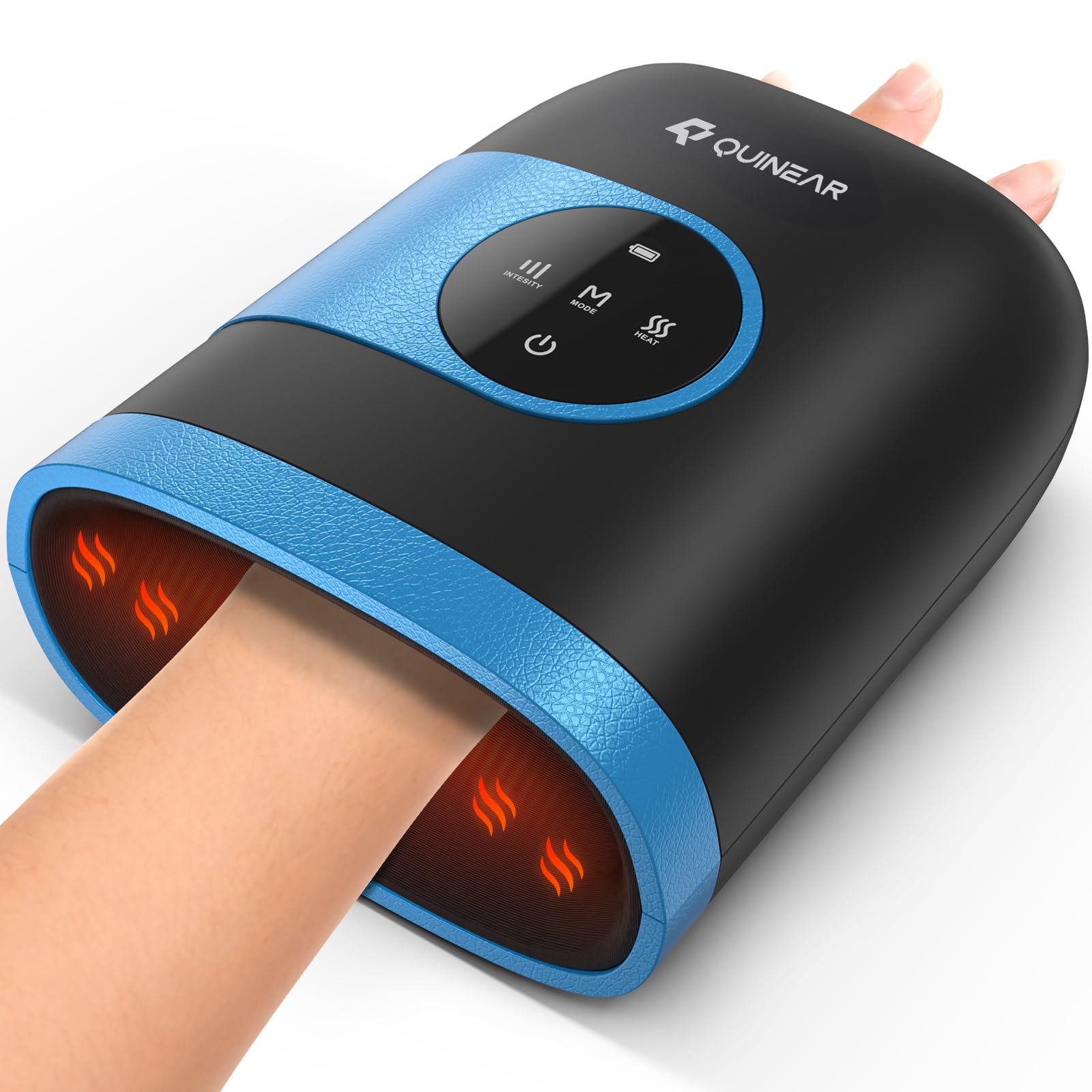 QUINEAR Hand Massager - Cordless Hand Massager with Heat and Compression for Arthritis, Carpal Tunnel and Stiff Joints - Gifts for Women Men - FSA-HSA