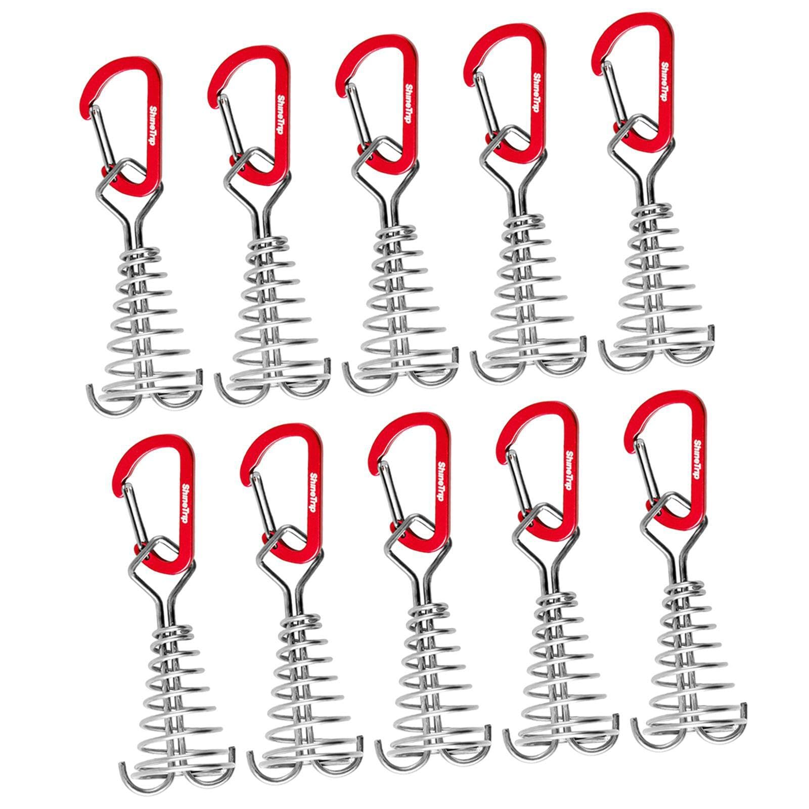Kixzsaz Durable Deck Tie Down Anchor Pegs Adjustable Fishbone Tent Anchors Construction For Easy Removal And Reinforcement Outdoors Fishbone Tent Stakes