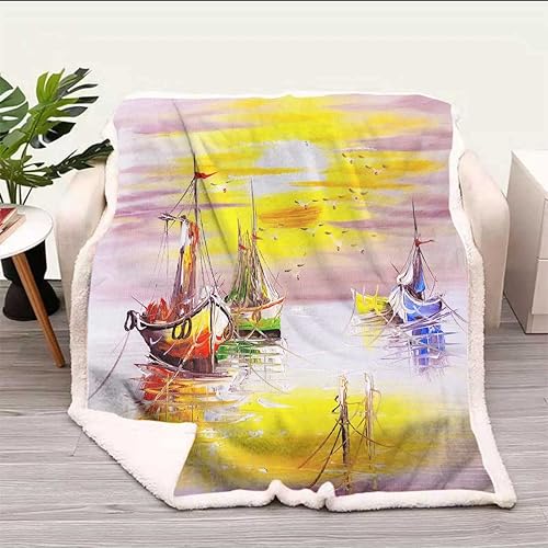 Miniatura 8 de Coastline Beautiful Scenery Cobijas Calientes para Invierno - Mantas de invierno suaves y acogedoras para sofá, dormitorio, tamaño pequeño, 31.5 x