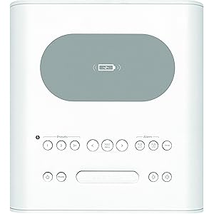 TechniSat DIGITRADIO 52 CD - Stereo DAB Radio Alarm Clock with Two Adjustable Alarm Times (DAB+, VHF, Snooze, Sleeptimer, Display, Bluetooth, Wireless Charging Function, CD Player) White TechniSat DIGITRADIO 52 CD - Stereo DAB Radio Alarm Clock with Two Adjustable Alarm Times (DAB+, VHF, Snooze, Sleeptimer, Display, Bluetooth, Wireless Charging Function, CD Player) White