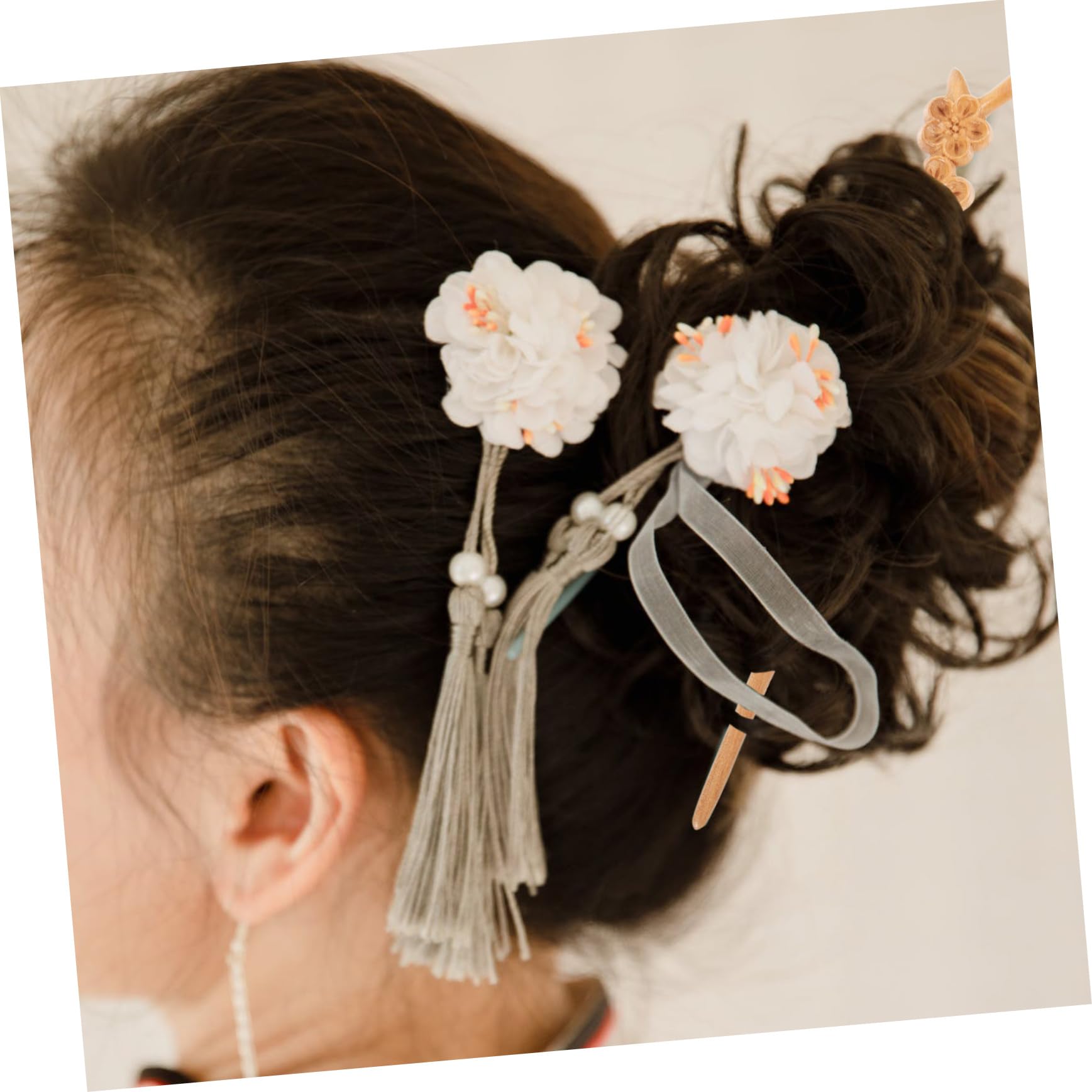 DOITOOL 5piezas Palillos De Madera Cabello De Mujer Horquilla Vintage Para Recogidos Largos Accesorio Clásico Para y Qipao Diseño Retro y Práctico Para