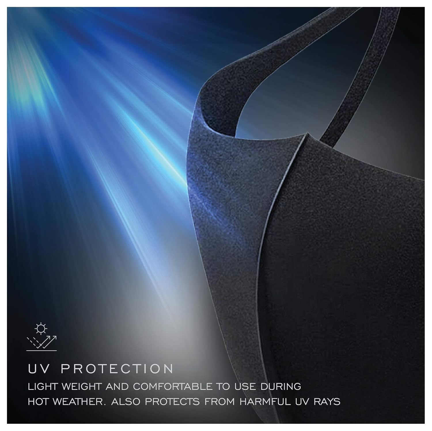 Premium Washable Reusable Light Soft Touch Breathable Fabric Layer (3 Pack, black)