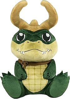 Bleacher Creatures Marvel Alligator Loki 8" Kuricha Sitting Plush- Soft Chibi Inspired Toy