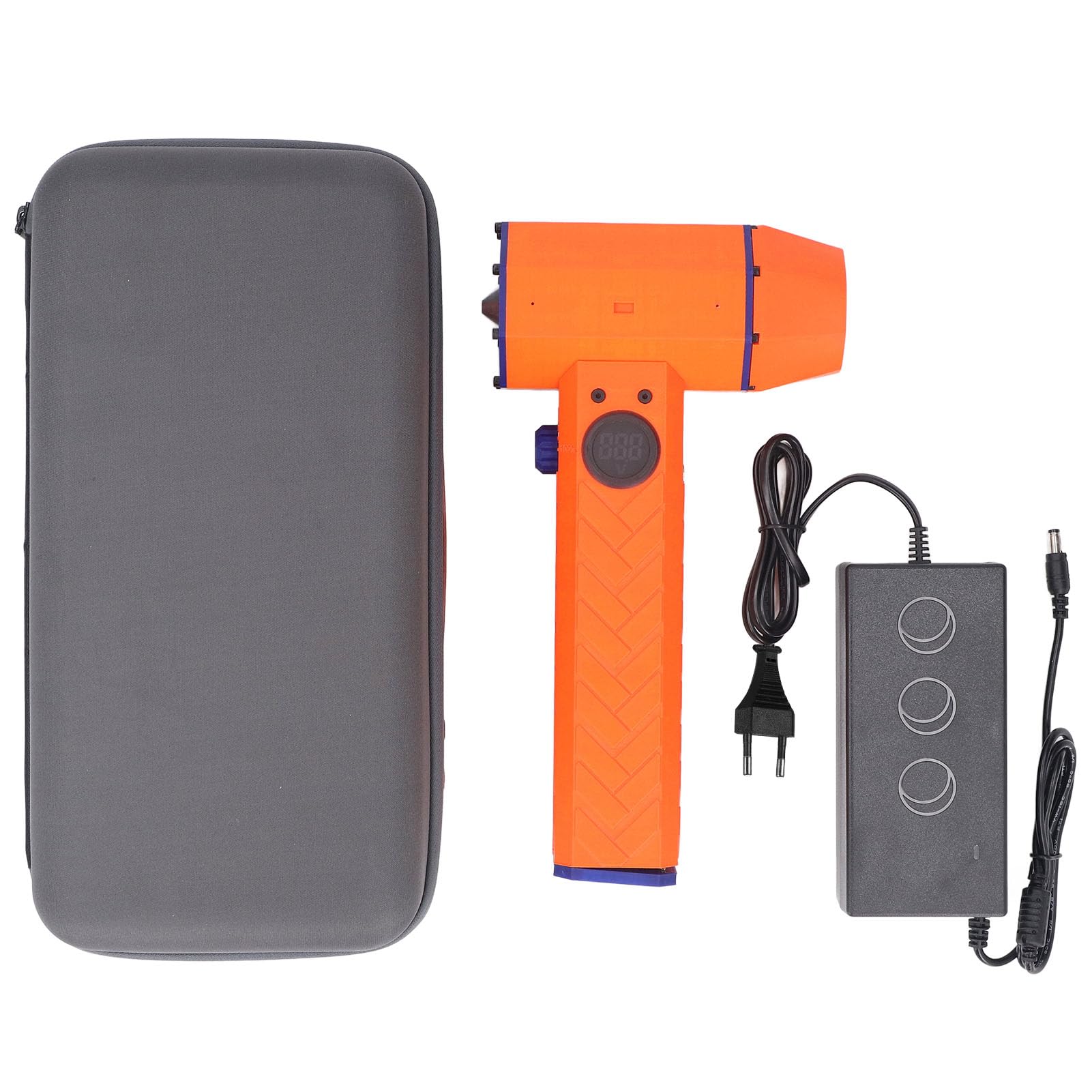 Soplador de Aire Eléctrico, Potente Ventilador para Limpieza Industrial, Batería de 32000 MAh, Pantalla LCD, Conducto de 64 Mm de Alta Velocidad [Uso Industrial]