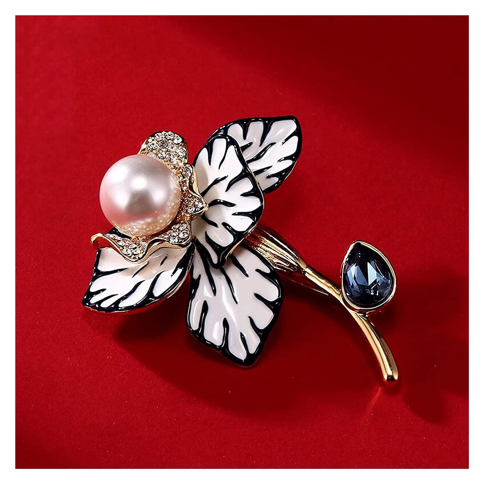 Broschen Brosche Damen Brosche Anstecknadel Damenmode Kristallbrosche Mantel Revers Schal Schal Anstecknadel for Party Hochzeit Bankett Anstecknadel for Frauen Broschennadeln
