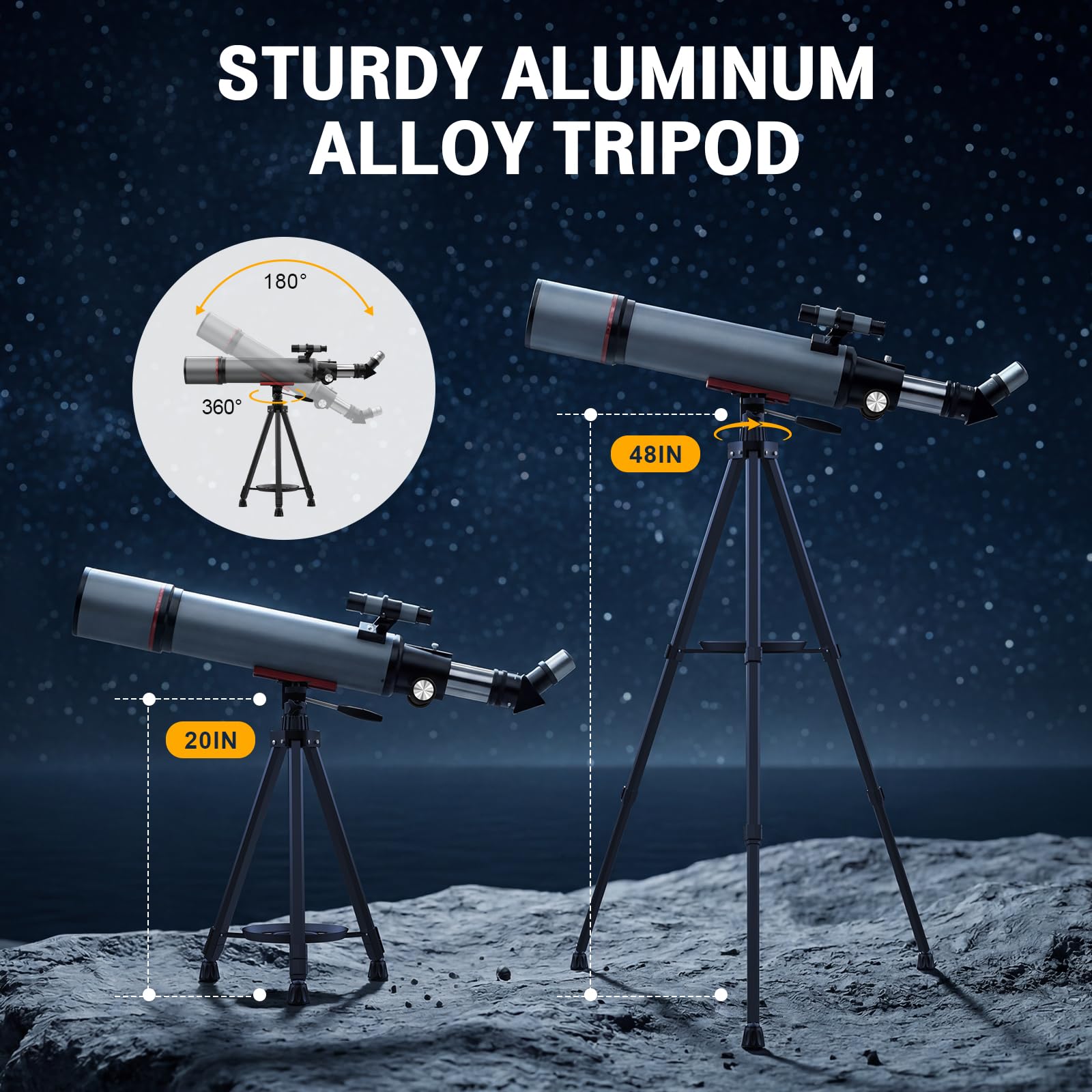 Amazon.com : WOZEL Telescope for Adults & Kids - 90mm Aperture