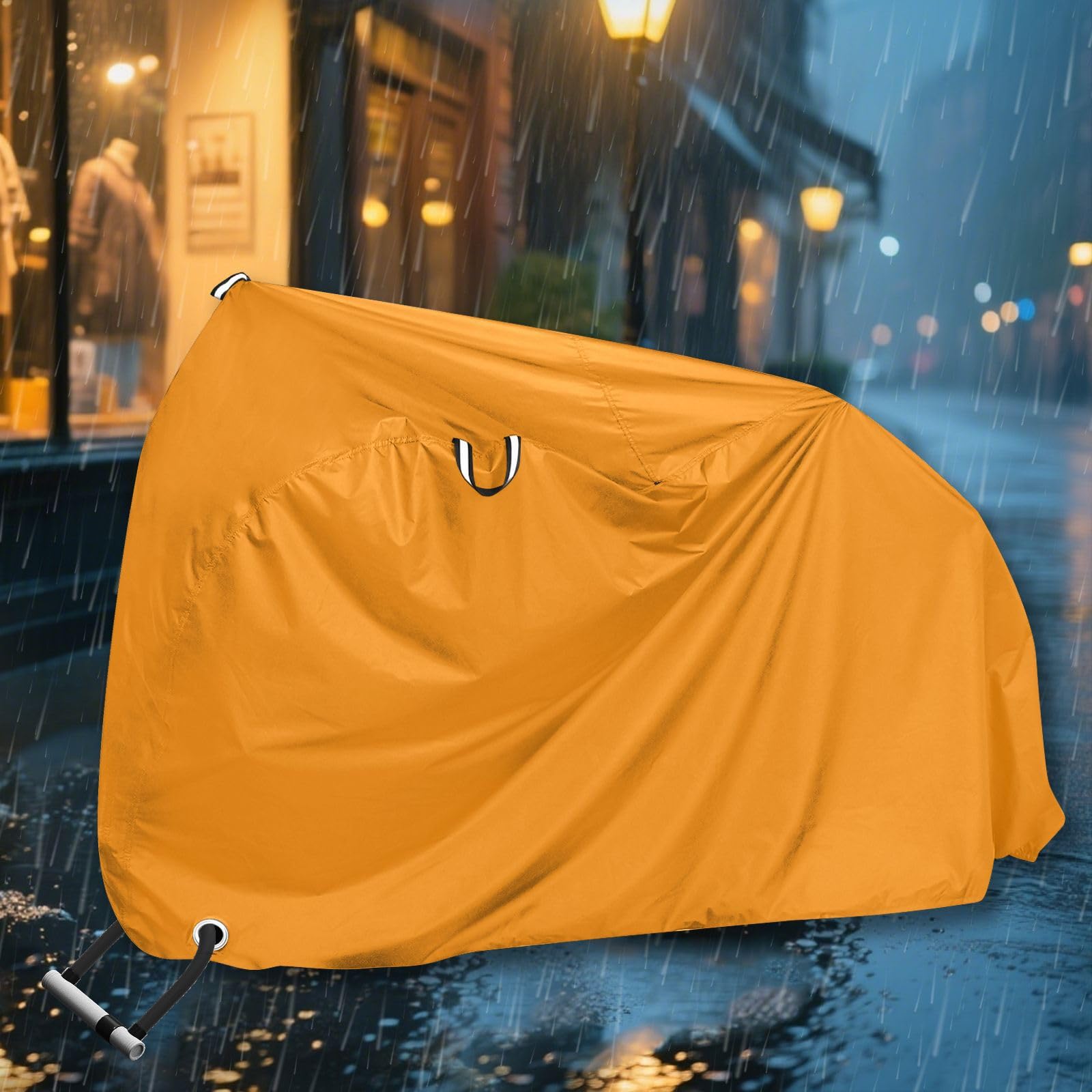 Copertura per bici da esterno arancione scuro impermeabile copertura antipioggia per bici accessori