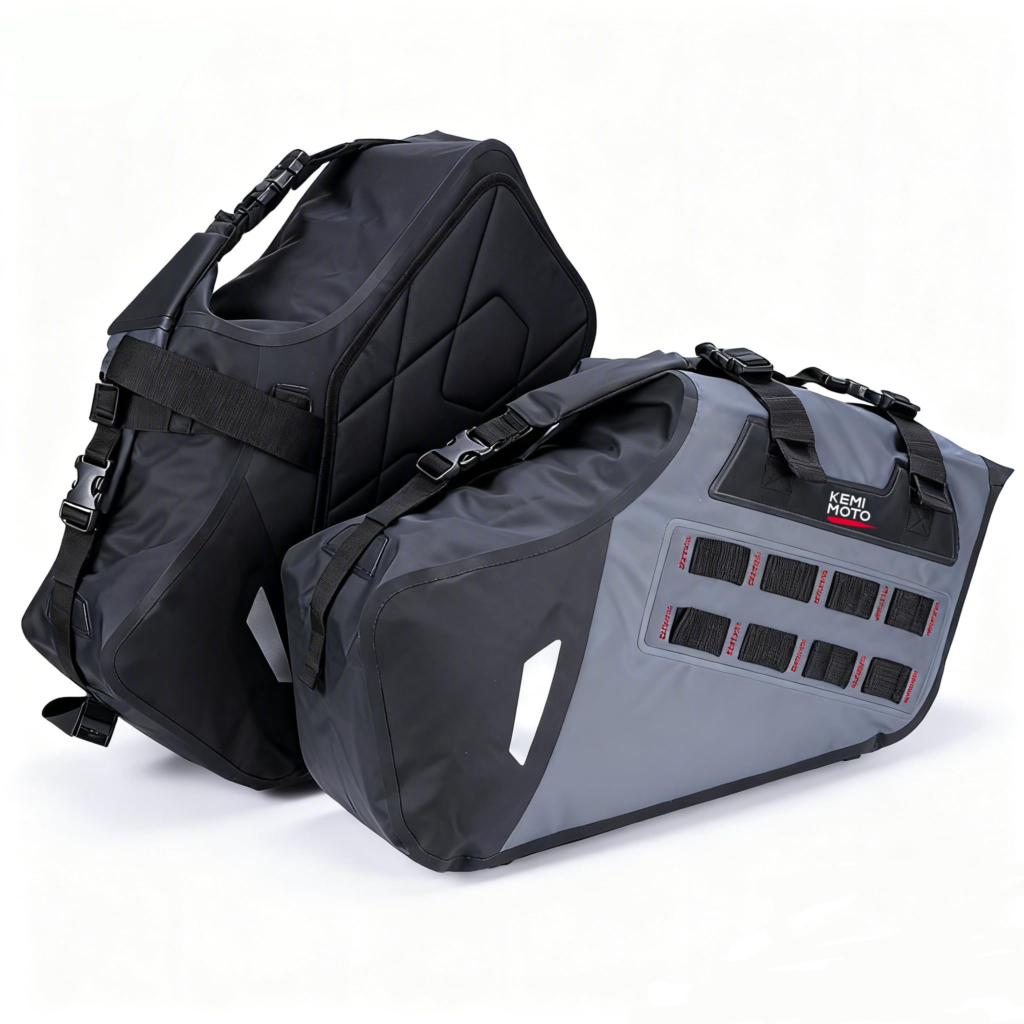 KEMIMOTO IPX6 Waterproof Motorcycle Saddlebags PVC Soft Panniers