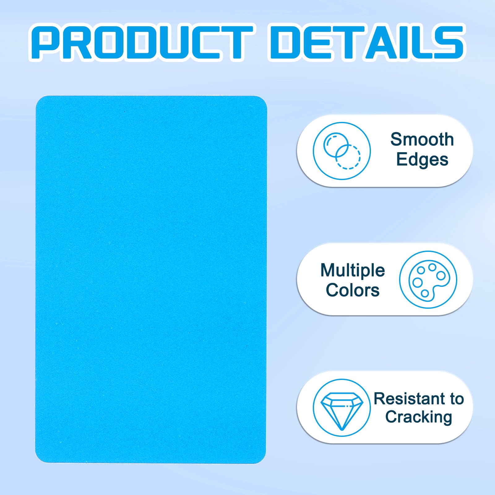 PATIKIL Blank PVC Cards, 20 Pack Inkjet Plastic ID Card CR80 30 MIL White Printable Business Cards - Image 3