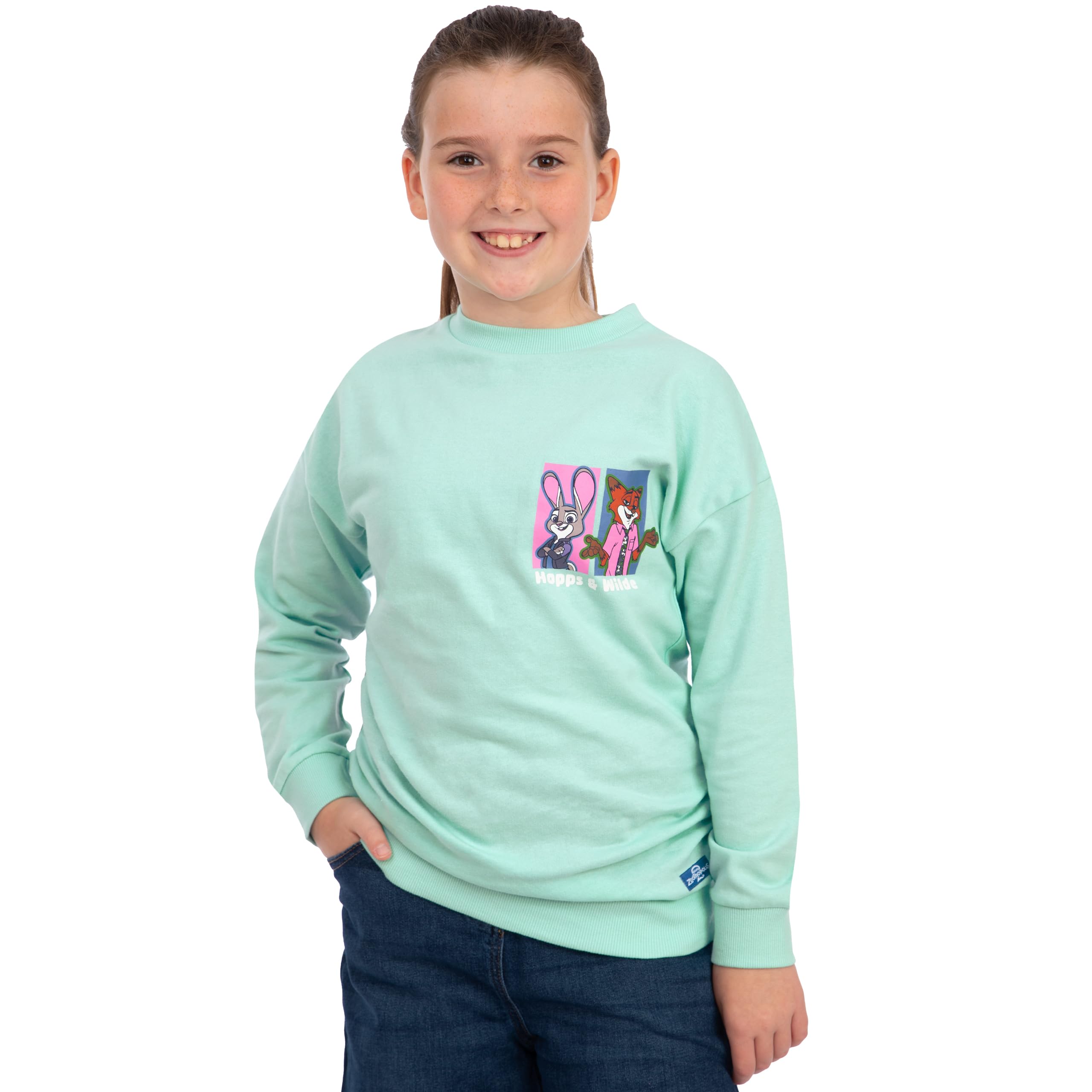 Disney Sudadera Niña Zootropolis, Jersey Niña De Nick Wilde Y Judy Hopps, Sudadera Chica De Algodón, Sudaderas Manga Larga De Zootopia