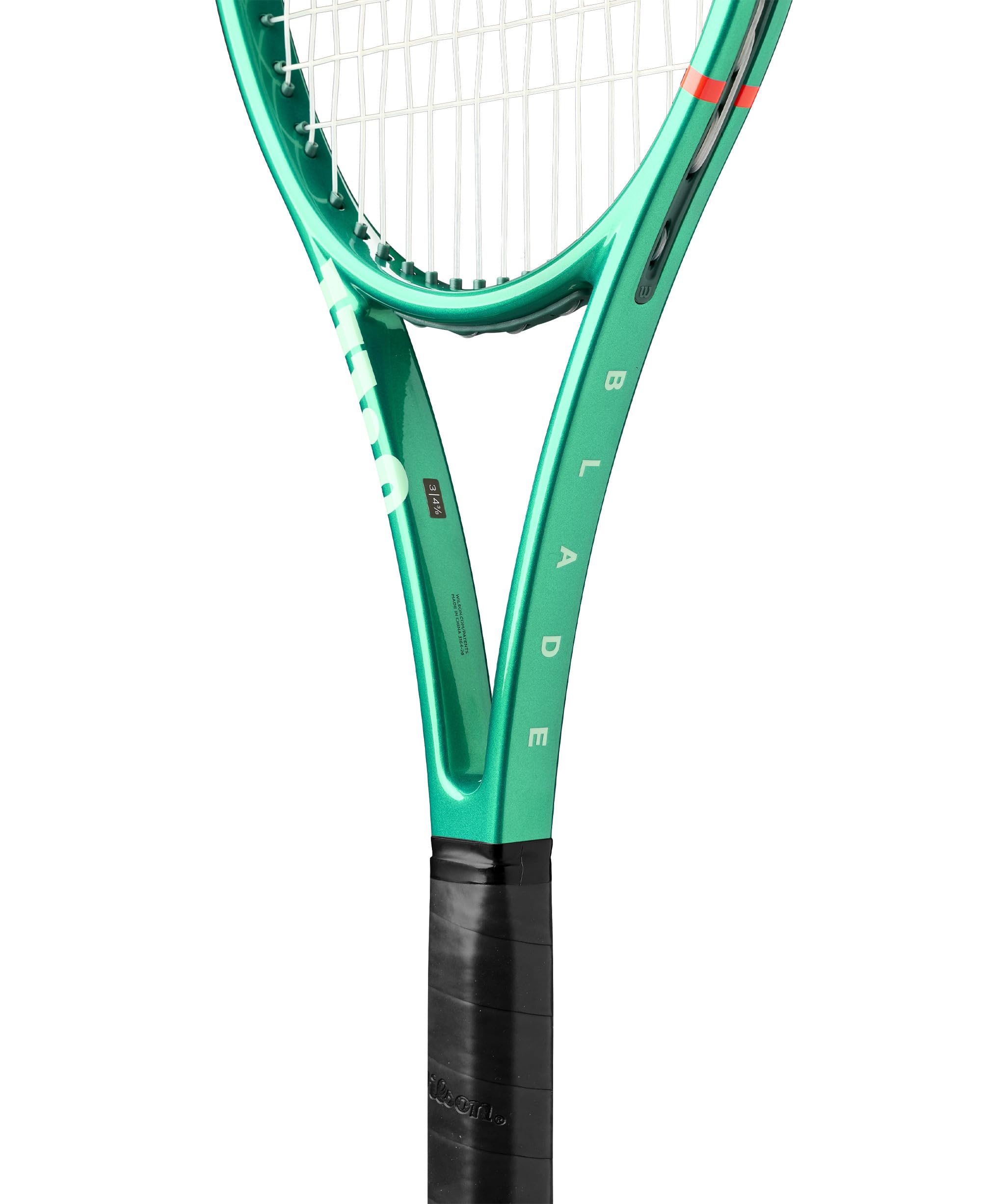Wilson Racchetta da Tennis Blade 101 Team V10 Performance, Con Sistema Click-and-Go per un Controllo Ottimale, Verde Campionato, Grip 1