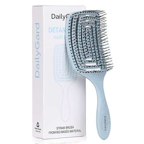 Cepillo desenredante, cepillo desenredante ventilado para cabello seco y húmedo para mujeres y hombres, cepillo profesional de paleta curvado para