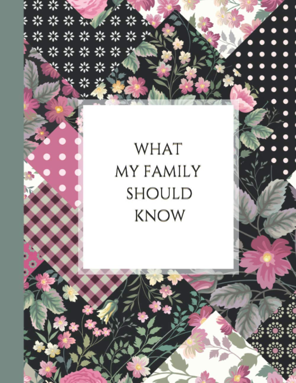 WHAT MY FAMILY SHOULD KNOW: *In Case of Emergency* (My Key Contacts, DNR, Will Planning, Estate Info, Funeral Plan, Final Wishes Organizer ~ with Christian Quotes, 8.5x11)