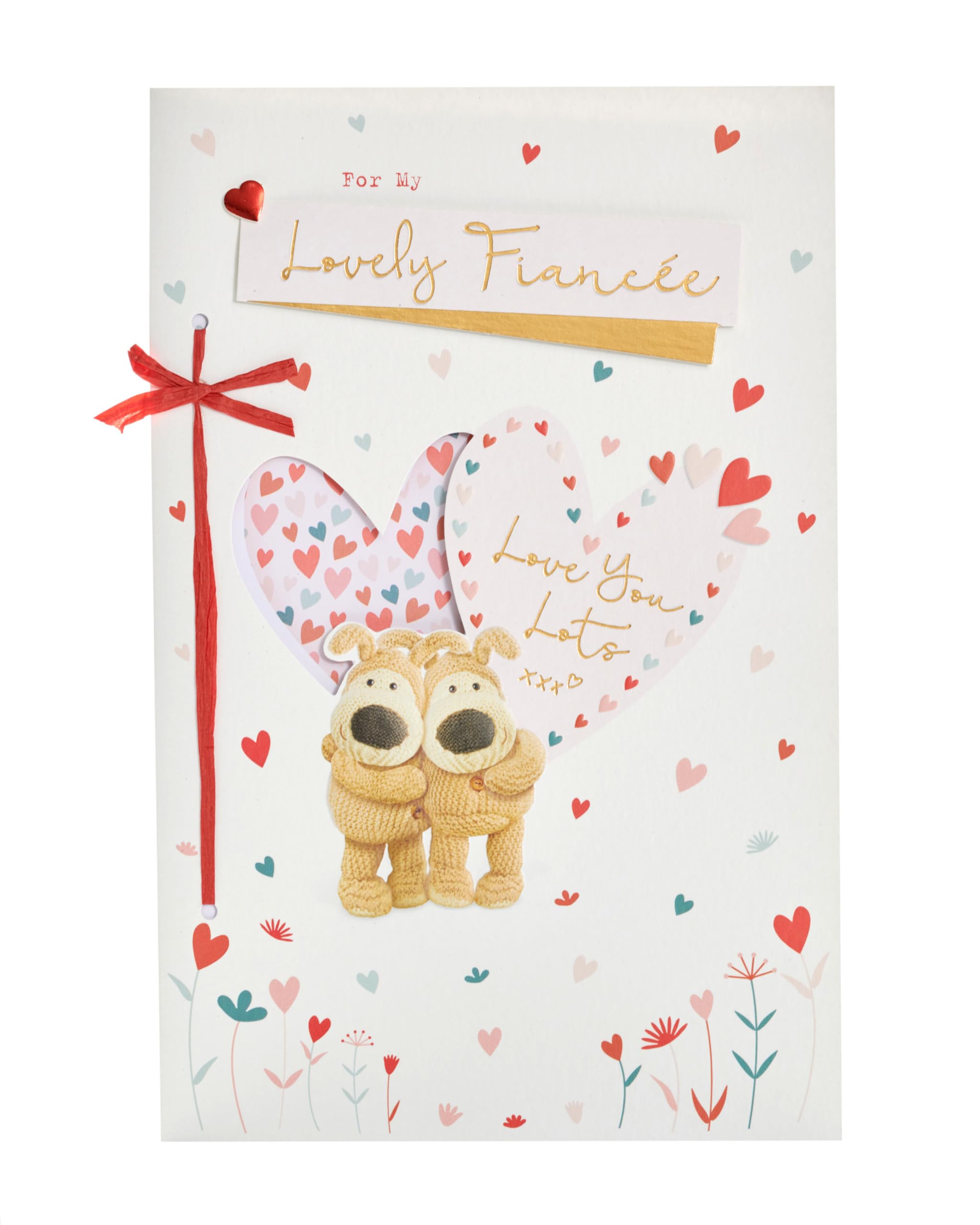 Boofle | Valentine's Day Card for Fiancée | I Love You Presents | Her, Girls, Women | Cute Design | With Envelope | 165mm x 254mm