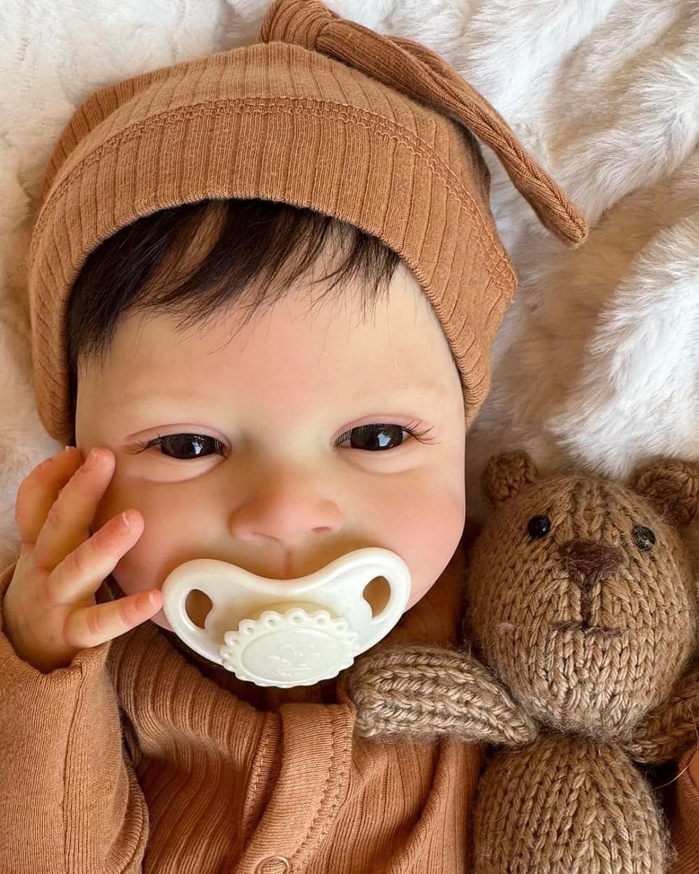 Reborn Babys vollsilikon Puppen mädchen 48cm lebensechte babypuppen | 19zoll wie echtes toddler Junge
