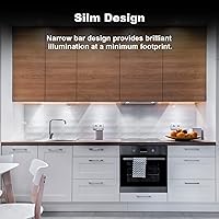 Vista 4 de 6 piezas x luces LED de 12 pulgadas para debajo del gabinete 6500K, regulables para debajo de la encimera, para cocina, estante, banco de trabajo