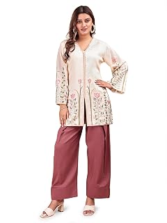 Womanista Brown Coord Set for Women Stylish || Embroidered Coord for Women || Farshi Salwar Set Price In India