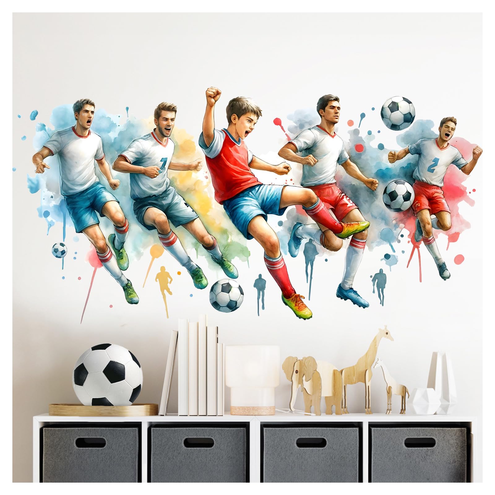 Sticker mural de footballeur pour décorer la chambre de bébé Graz Design DL5061-05
