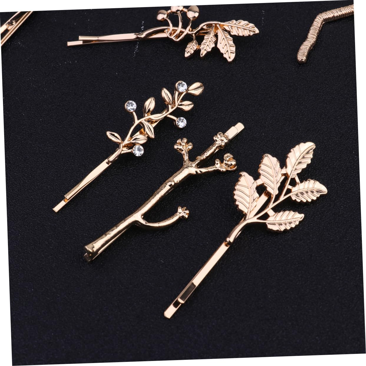 FRCOLOR 3 Set Di Fermagli Per Retrò in Lega Con Foglie Per Donne Eleganti Ornamenti Per Per Feste E Matrimoni 12 Pezzi * 3