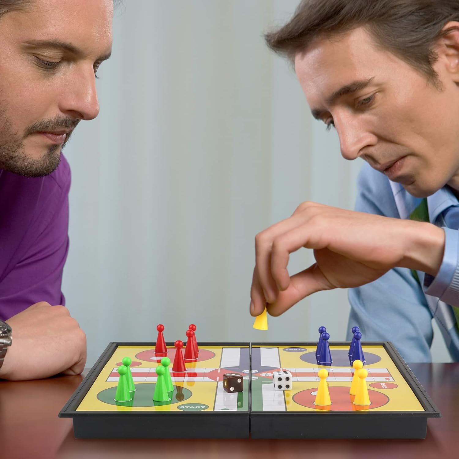 Andux Foldable Magnetic Ludo Chess Portable Board Game Set CXYXQ-03 (M)