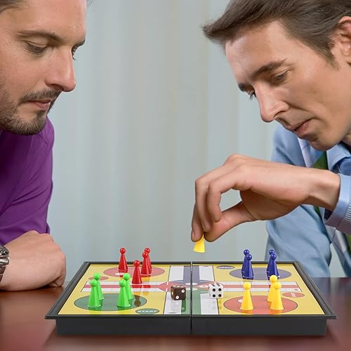 Miniatura 8 de Andux Juego de mesa portátil de ajedrez magnético plegable Ludo CXYXQ-03 2509