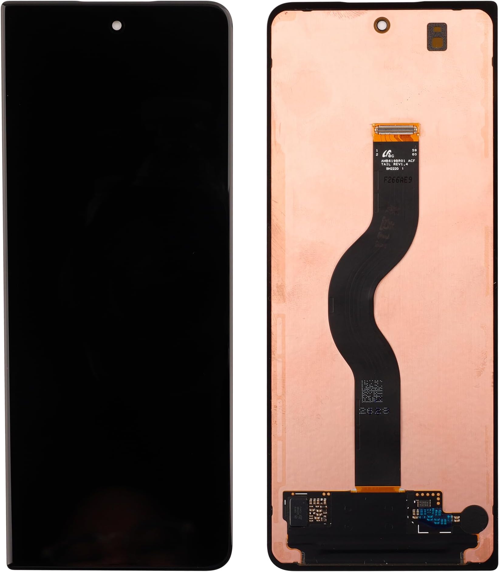 LCD Digital Display Replacement Compatible with Samsung Galaxy Z Fold 4 5G SM-F936B SM-F936U SM-F936W (Black Without Frame) LCD Display Touch Screen Digitizer Assembly with Repair Tools-6.2inch