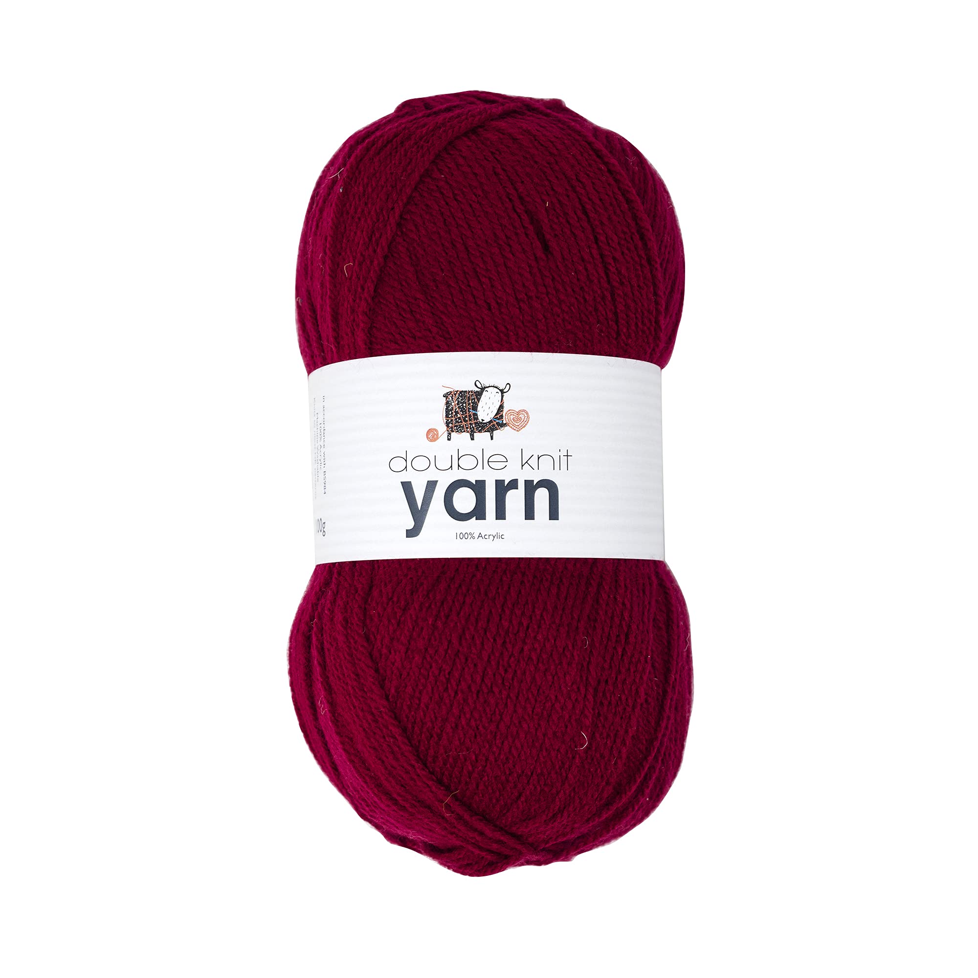 KORBOND DK Black Yarn - 100g Acrylic Wool - Lightweight, Hypoallergenic & Durable Double Knit Crochet Yarn Knitting Wool (290m Total) — view 80