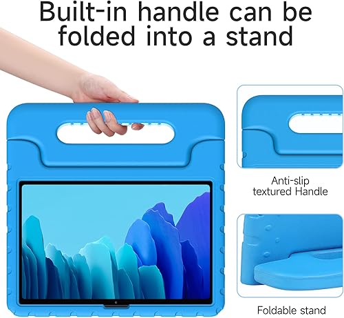 Miniatura 5 de SIMPLEWAY Funda para niños para Samsung Galaxy Tab A7 de 10.4 pulgadas 2022,2020 (SM-T500T503505T507T509), Galaxy Tab A7 10.4, funda convertible a